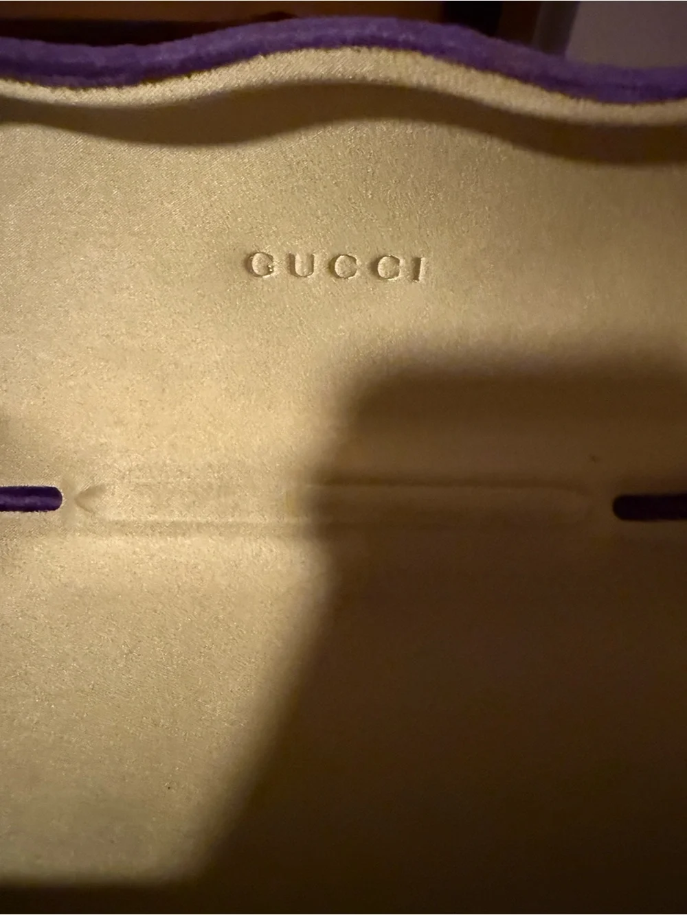 Gucci Purple Velvet Eyeglass Case